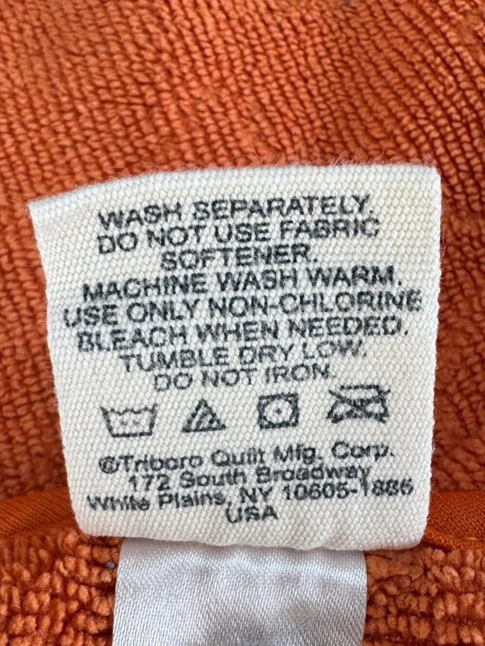 TALL TAILS Pet drying coat towel. Orange microfiber terry cloth w/ hand pockets